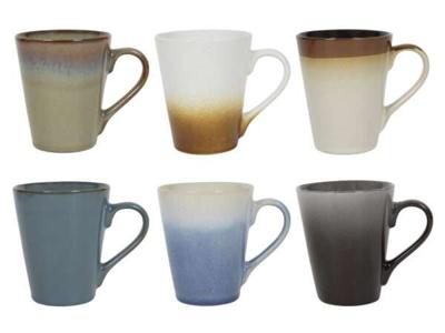Studio Tavola Koffiekopjes met oor - Storm - 310 ml - 6 stuks