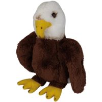 Pluche knuffel dieren Amerikaanse Zeearend roofvogel van 15 cm