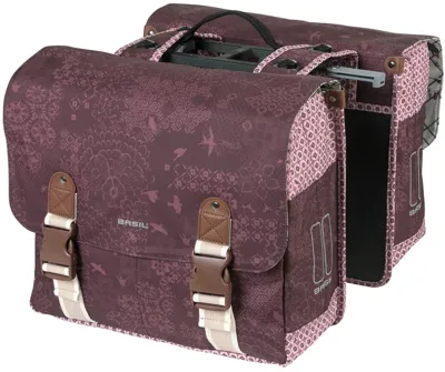 Dubbele fietstas Basil Bohème MIK - 35 liter - rood