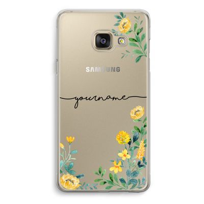 Gele bloemen: Samsung A3 (2017) Transparant Hoesje