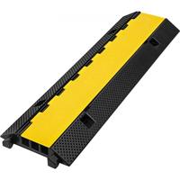 VEVOR Kabel Bescherming Kabelbrug 3 Channel Kabelgoot Cable Protector Wire Cover Ramp Ramp Concerts Cuttable Wholesale