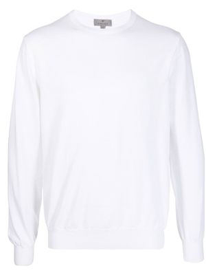 Canali pull à encolure ras du cou - Blanc