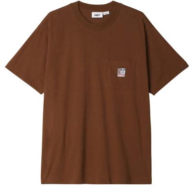 Obey Organic Pocket Tee SS Casual T-shirt Heren L