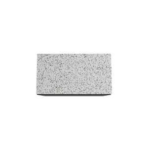 Storke Edge staand badmeubel 95 x 52 cm mat zwart met Tavola enkel wastafelblad in mat wit/zwart terrazzo