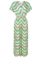 Maxi Jurk Zigzag Groen