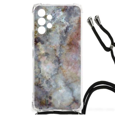 Samsung Galaxy A13 4G Anti-Shock Hoesje Marmer Grijs Samsung Galaxy A13 4G Anti-Shock Hoesje Marmer Grijs