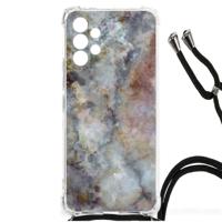 Samsung Galaxy A13 4G Anti-Shock Hoesje Marmer Grijs