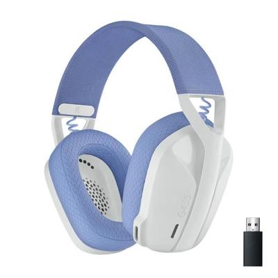 Logitech G435 LIGHTSPEED draadloze gamingheadset - WIT - Lichtgewicht Bluetooth met ingebouwde microfoon voor Dolby Atmos, pc, PS4, PS5, mobiel