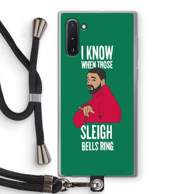 Sleigh Bells Ring: Samsung Galaxy Note 10 Transparant Hoesje met koord