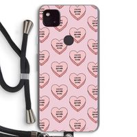 Chicks before dicks: Pixel 4a 5G Transparant Hoesje met koord