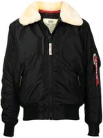 Alpha Industries doudoune en peau lainée - Noir