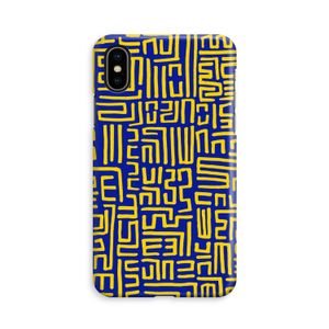 Majorelle Blue Print: iPhone X Volledig Geprint Hoesje