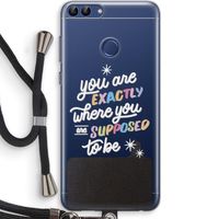Right Place: Huawei P Smart (2018) Transparant Hoesje met koord
