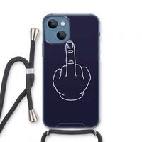 F**k U: iPhone 13 mini Transparant Hoesje met koord