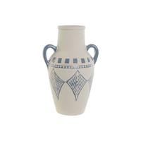 Vaas Home ESPRIT Blauw Bruin Keramisch Mediterrane 22 x 18 x 36,5 cm 22 x 18 x 35 cm