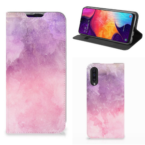 Bookcase Samsung Galaxy A50 Pink Purple Paint