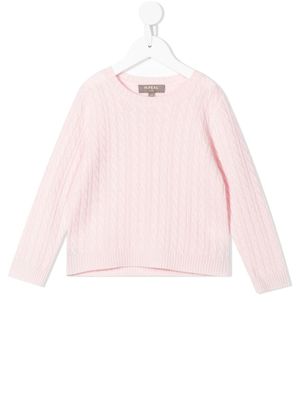 N.PEAL KIDS pull en cachemire biologique - Rose