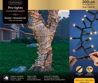 Led Cluster light 5 meter zwart/klassiek warm Lumineo - Lumineo Led Cluster light 5 meter zwart/klassiek warm Lumineo - Lumineo