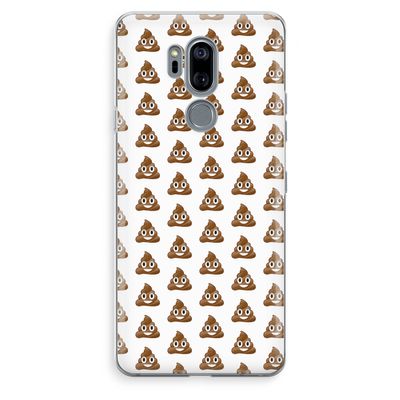 Poop emoji: LG G7 Thinq Transparant Hoesje