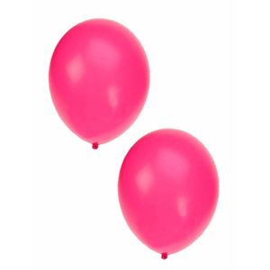 Neon roze ballonnen 50x stuks 27 cm