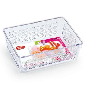 Plasticforte Opbergbakje - mandje - organizer - 18x13 cm - transparant