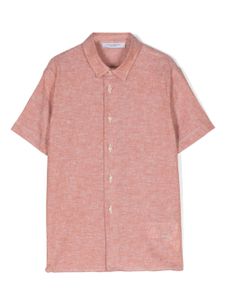 Paolo Pecora Kids chemise en tissu flammé - Bleu