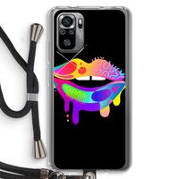 Lip Palette: Xiaomi Redmi Note 10S Transparant Hoesje met koord