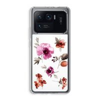 Geschilderde bloemen: Xiaomi Mi 11 Ultra Transparant Hoesje