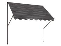 Angerer Klemluifel (grijszwart gestreept, 150 cm breit)