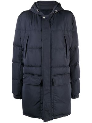 Eleventy parka à design matelassé - Bleu
