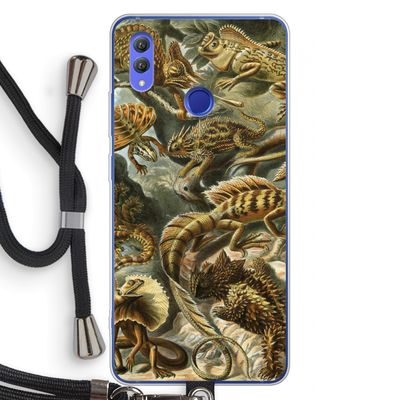 Haeckel Lacertilia: Honor Note 10 Transparant Hoesje met koord