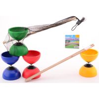 Diabolo met houten stokjes