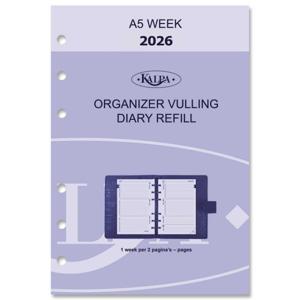Personal Organizer A5 Agenda Inleg week 2026