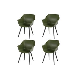 Hartman Sophie Studio dining armstoel - Moss green - Set van 4