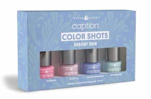 Caption Nagellak - Set van 4 flesjes van 4 ml - Color Shots