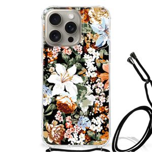 Case voor iPhone 15 Pro Max Dark Flowers