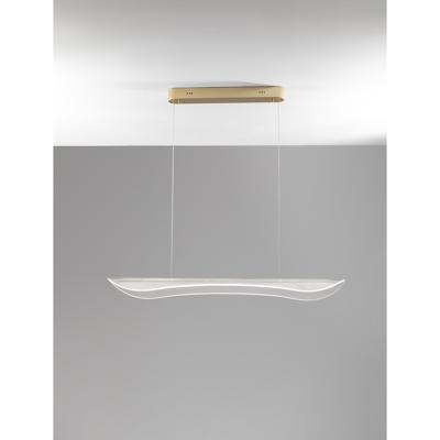Lyora HanglampAgos goud met kunststof smal - 9054443