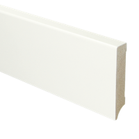 MDF Moderne plint 90x18 voorgelakt RAL9016 - lengte 240cm