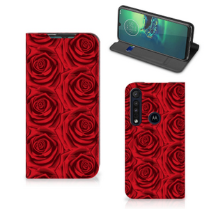 Motorola G8 Plus Smart Cover Red Roses