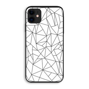 Geometrische lijnen zwart: iPhone 11 Biologisch afbreekbaar hoesje