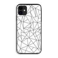 Geometrische lijnen zwart: iPhone 11 Biologisch afbreekbaar hoesje