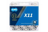 KMC X11 Ketting 11-speed 118 zilveren schakels - Zwart