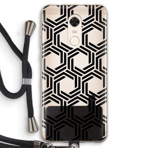 Geometrisch patroon: Xiaomi Redmi 5 Transparant Hoesje met koord