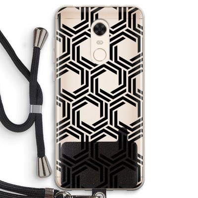 Geometrisch patroon: Xiaomi Redmi 5 Transparant Hoesje met koord
