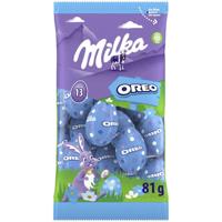 Milka paaseitjes, 81 g, melk Oreo