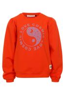 LOOXS Little Meisjes sweater fluo - Fluo oranje