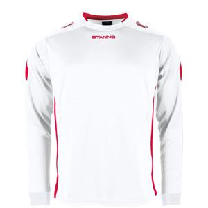 Stanno 411003 Drive Match Shirt LS - White-Red - XXL