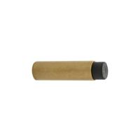 De Oude Deurklink Deurstopper wandmontage 80x22mm getrommeld messing