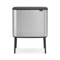 Brabantia Bo Touch Bin Afvalemmer 33 Liter (3x11 Liter) Vingerafdrukvrij - thumbnail