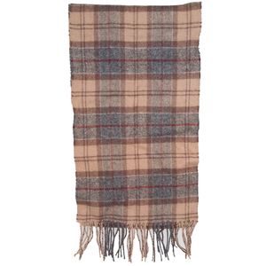 Scarf lambswool winter tartan